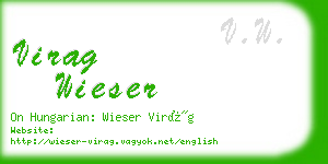 virag wieser business card
